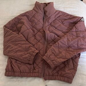 Mauve bomber fit quilt vuori jacket TTS small